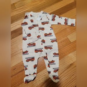 Old Navy Fire Engine Sleep and Play Footie